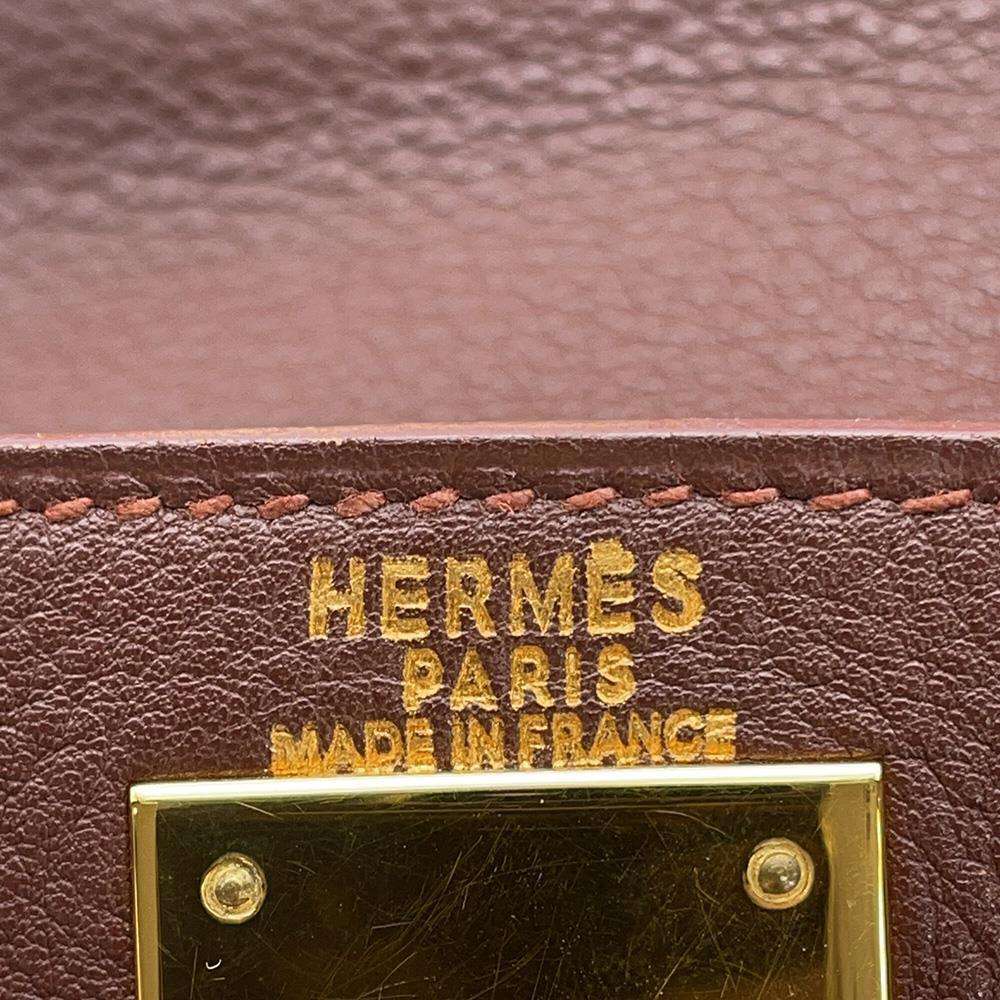 HERMES Kelly Retourne Noazette Togo Leather Size 28