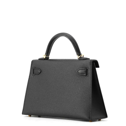 HERMES Mini kelly do Black Epsom