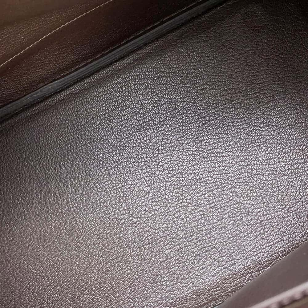 HERMES Birkin Vibrato Ebene Box Calf Leather Vibrato Size 35