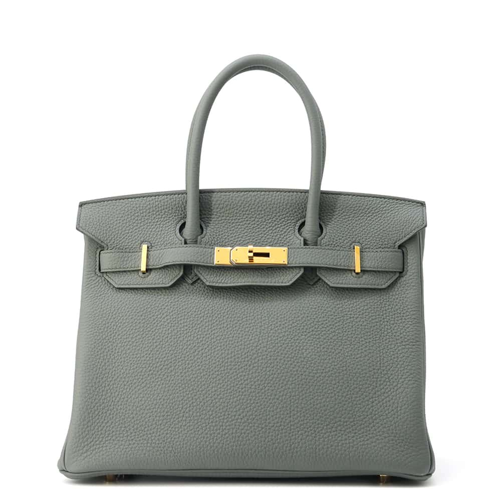 HERMES Birkin Vert Amand Togo Leather Size 30