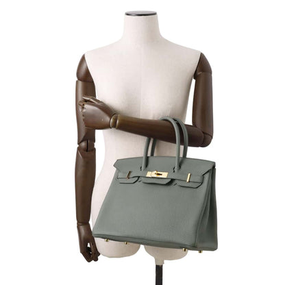 HERMES Birkin Vert Amand Togo Leather Size 30