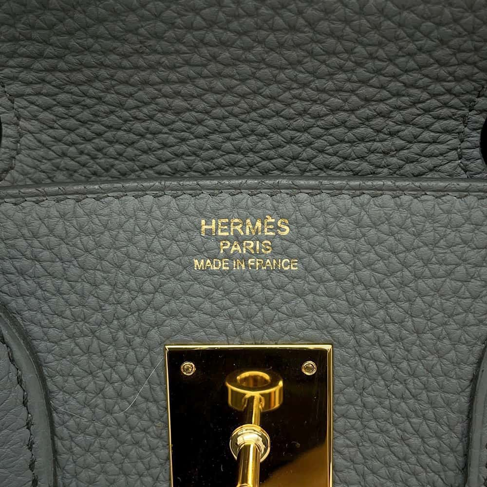 HERMES Birkin Vert Amand Togo Leather Size 30