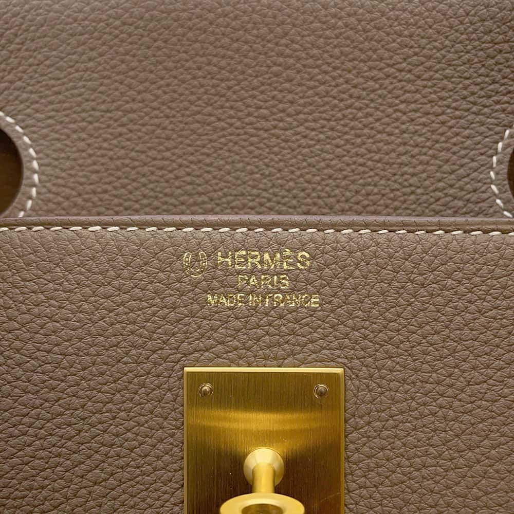 HERMES Birkin SPO Etoupe Togo Leather Size 40