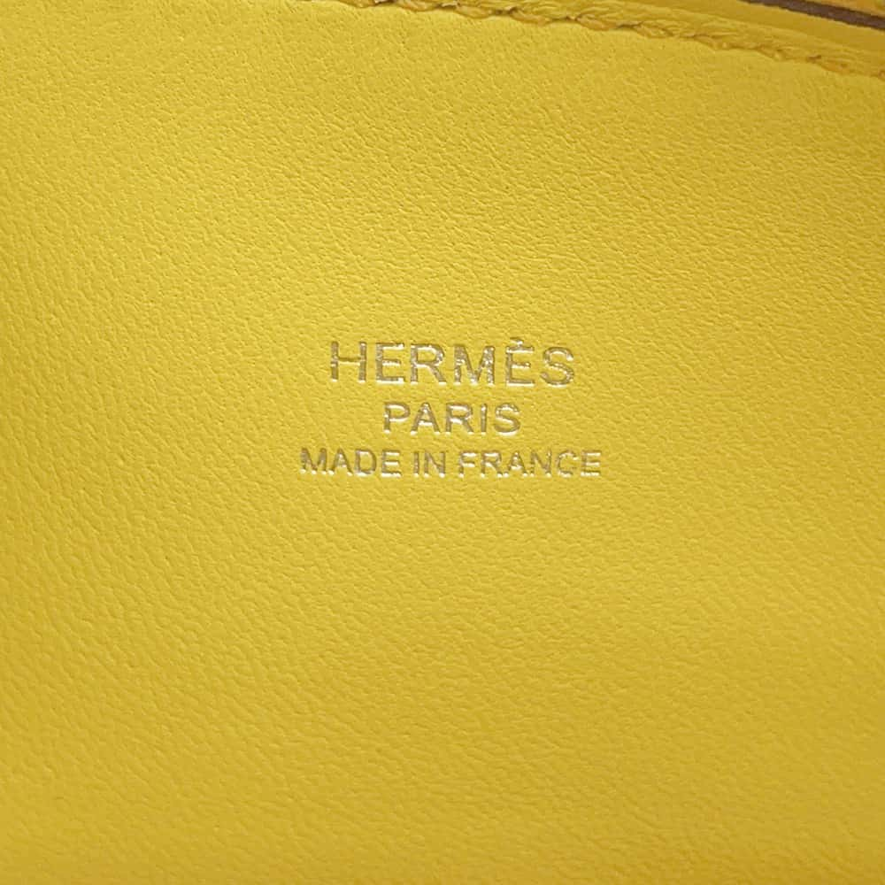 HERMES Bolide 1923 Sun Chevre Myzore Goatskin Size Mini