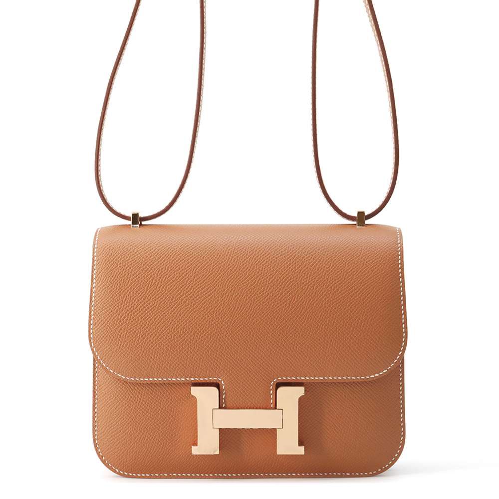 HERMES Constance3 Miroir Gold Epsom Size Mini