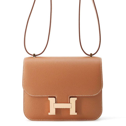 HERMES Constance3 Miroir Gold Epsom Size Mini