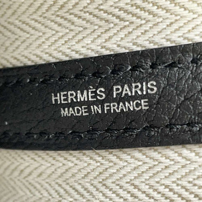 HERMES Garden Party Black Negonda Leather Size TPM