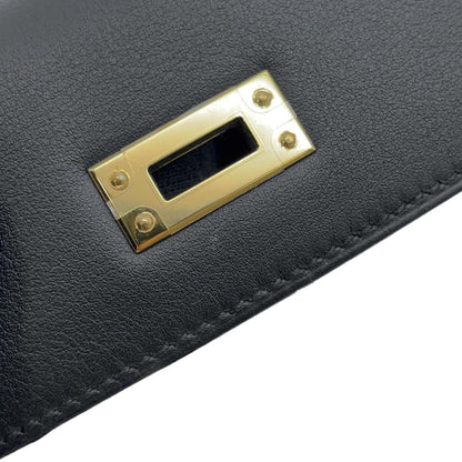 HERMES Kelly Jump Black Swift Leather