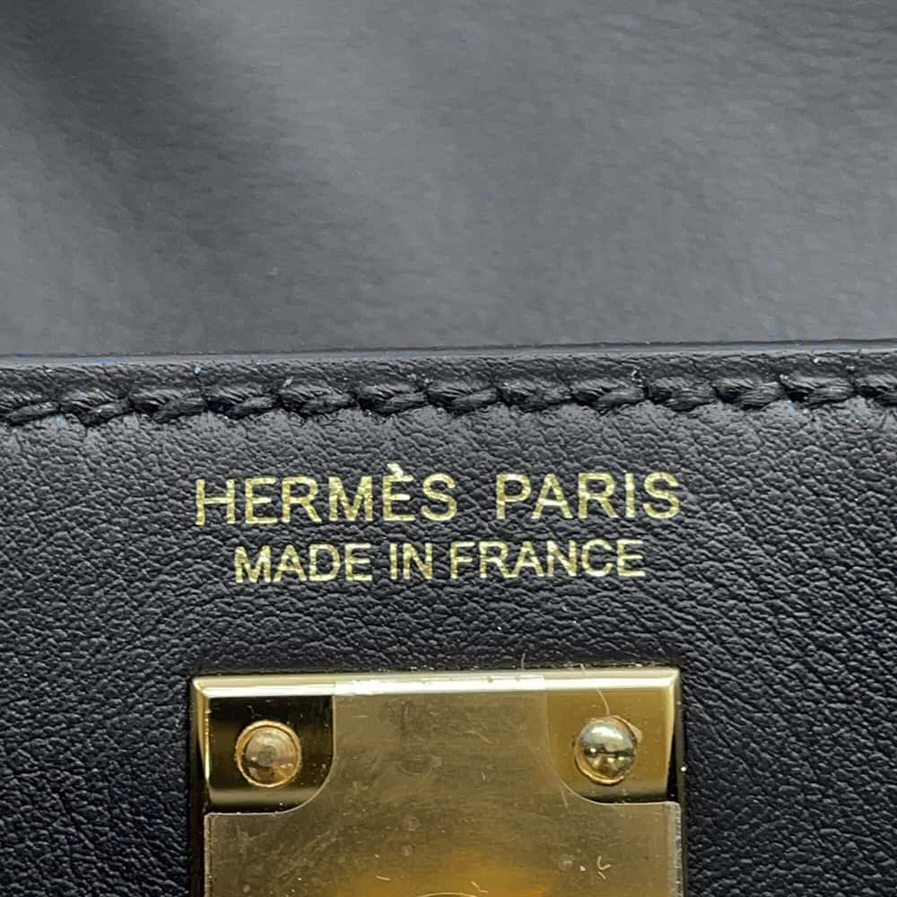 HERMES Kelly Jump Black Swift Leather