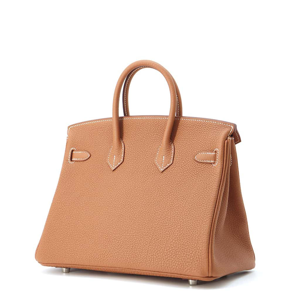 HERMES Birkin Gold Togo Leather Size 25