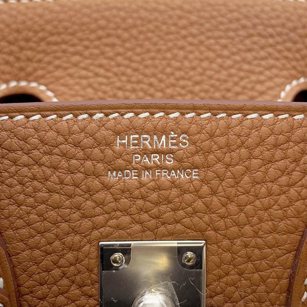 HERMES Birkin Gold Togo Leather Size 25