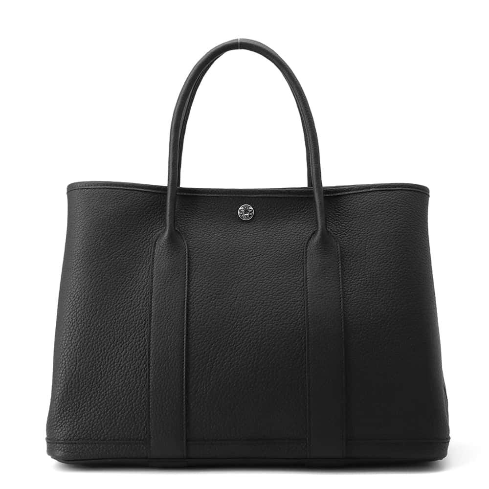 HERMES Garden Party Black Negonda Leather Size PM