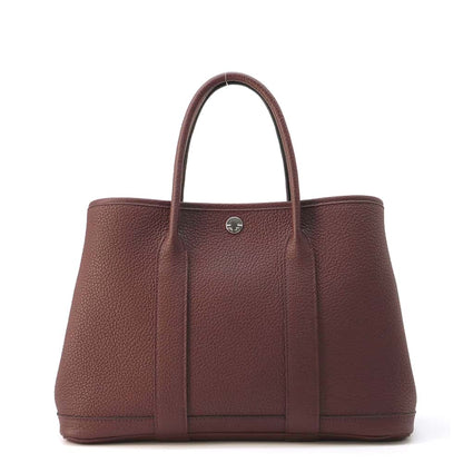 HERMES Garden Party RougeSellier Negonda Leather Size TPM