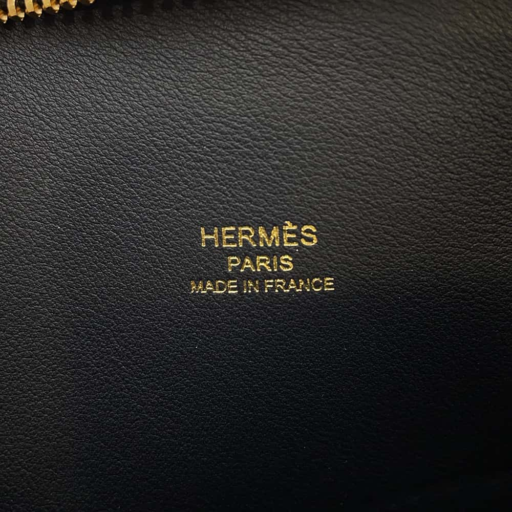 HERMES Bolide 1923 Black Epsom Size 25