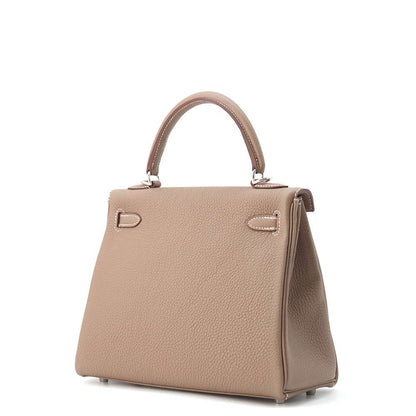 HERMES Kelly Retourne Etoupe Togo Leather Size 25