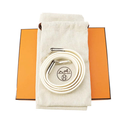 HERMES Evelyne New White Taurillon Clemence Size TPM