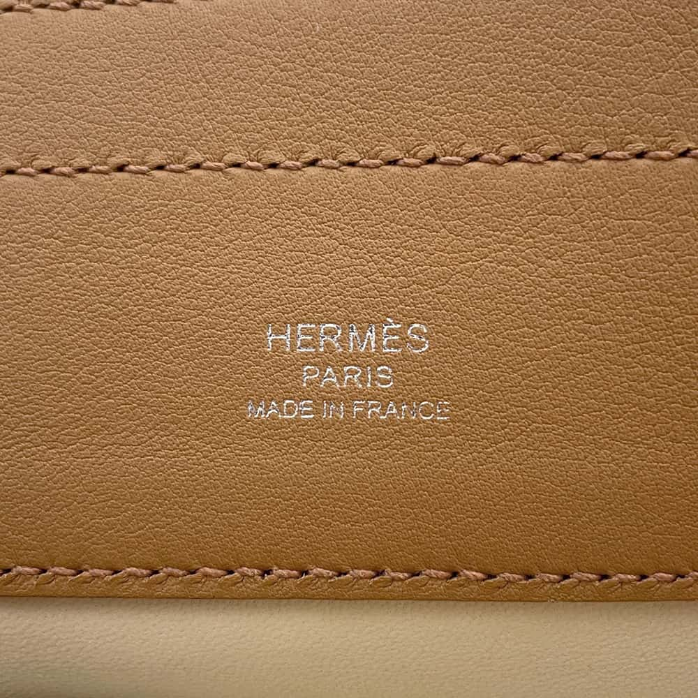 HERMES Aline Beton/Chai Swift Leather Size Mini