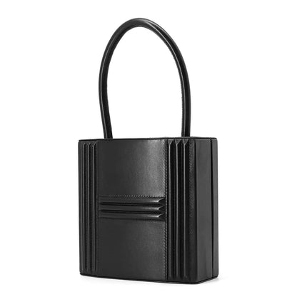 HERMES Cadena Kelly Black Gulliver Leather