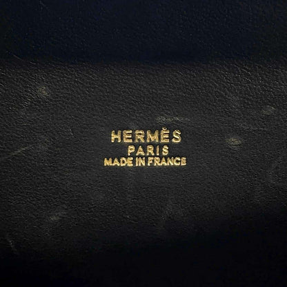 HERMES Cadena Kelly Black Gulliver Leather