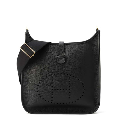 HERMES Evelyne3 Black Taurillon Clemence Size PM