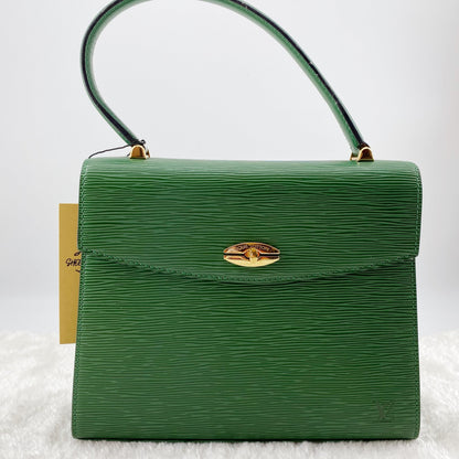 Louis Vuitton  Green Leather Marlesherbes Bag