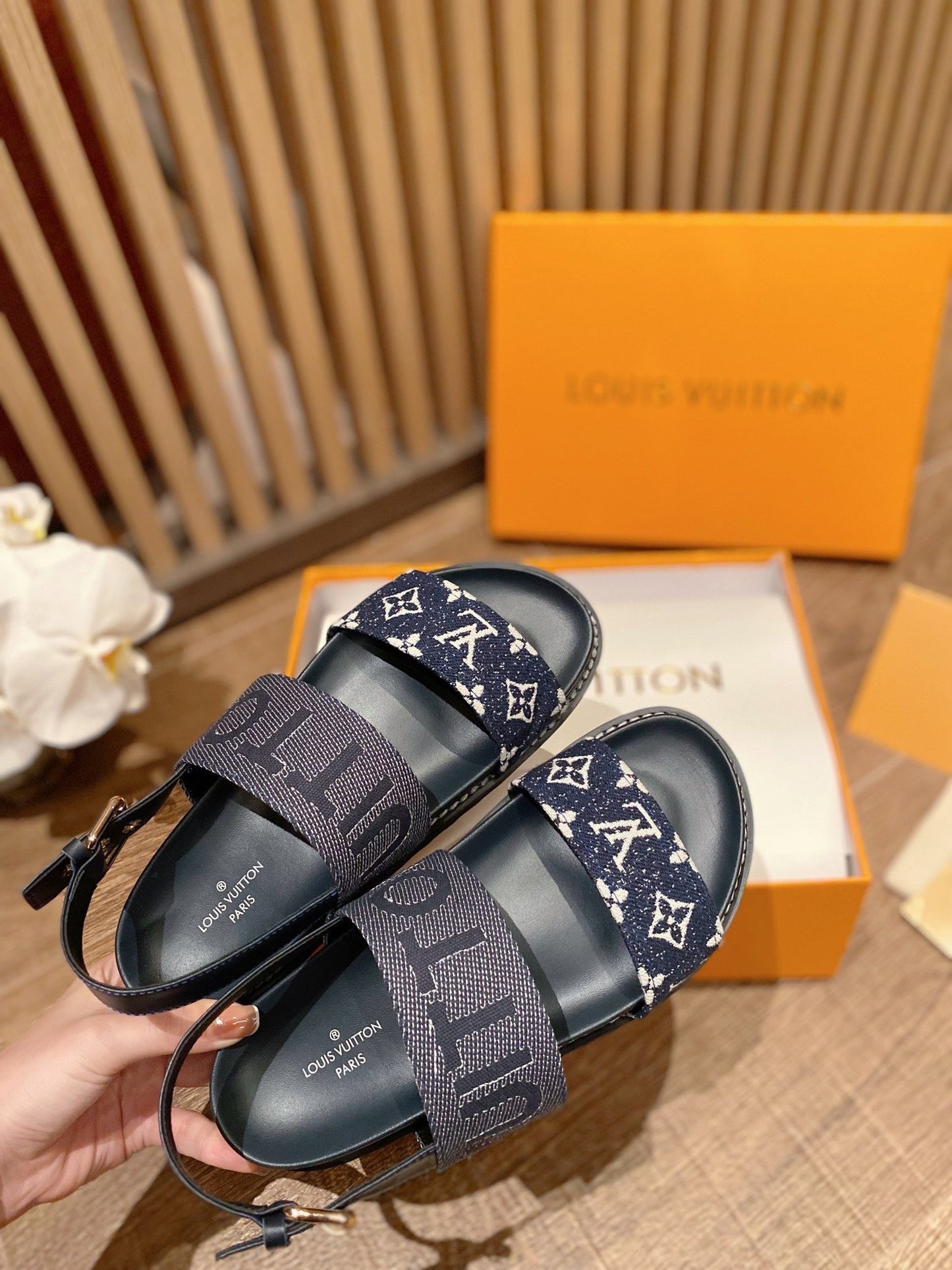 Louis Vuitton DAMIER Women's Sandals