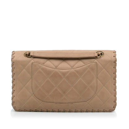 Chanel Happy Stitch Flap Bag Brown Calfskin Gold