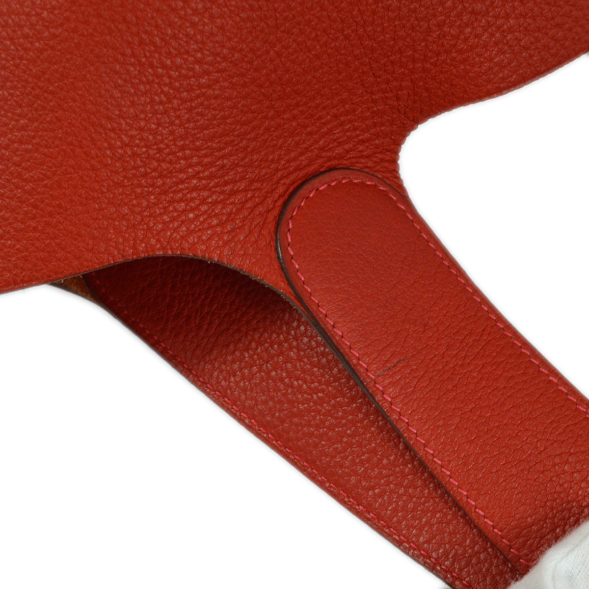 Hermes 2004 Red Taurillon Clemence Picotin TGM