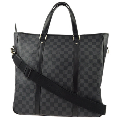 Louis Vuitton 2010 Damier Graphite Tadao 2way Tote Shoulder Handbag N51192