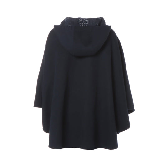 Louis Vuitton 22SS Wool Cape TU  Navy RW221W Reverseible Machina Monogram