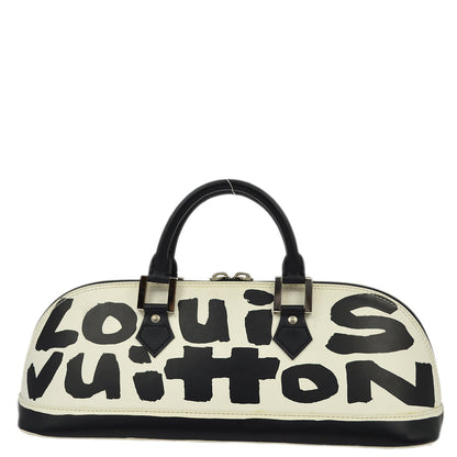 Louis Vuitton 2001 Black Graffiti Alma Horizontal Handbag M92175