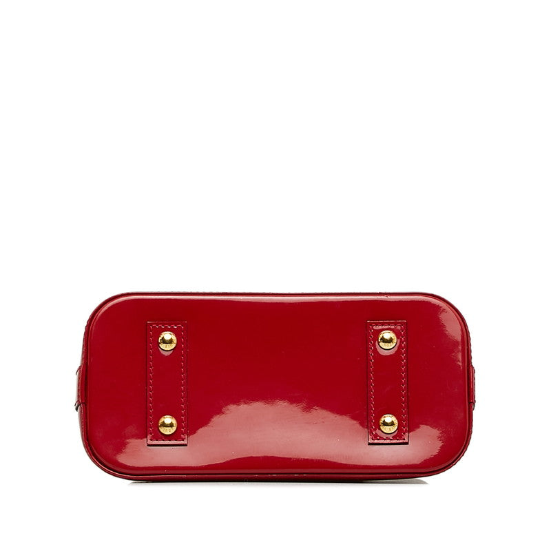 LOUIS VUITTON Alma BB in Monogram Vernis Red M91771