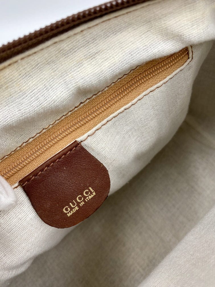 Gucci Brown Boston with Bamboo Handles