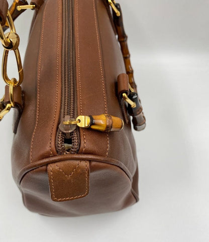 Gucci Brown Boston with Bamboo Handles