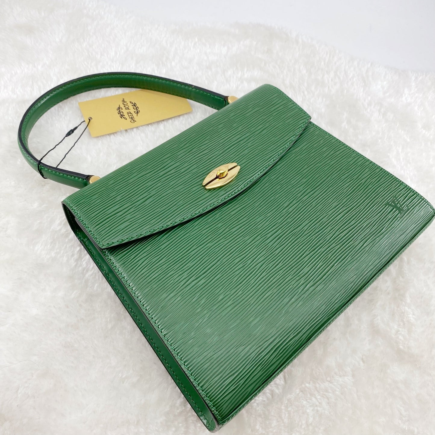 Louis Vuitton  Green Leather Marlesherbes Bag