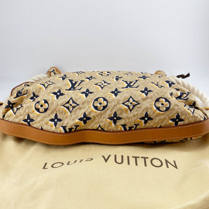 Louis Vuitton  Limited Edition Tan Nylon Monogram Bulles PM Bag