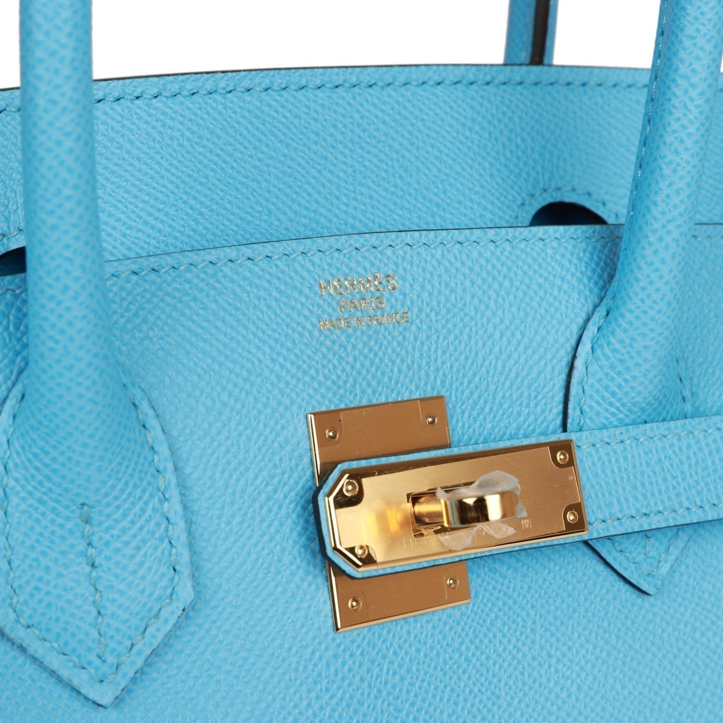 Hermes Birkin 30 Celeste Epsom Gold Hardware