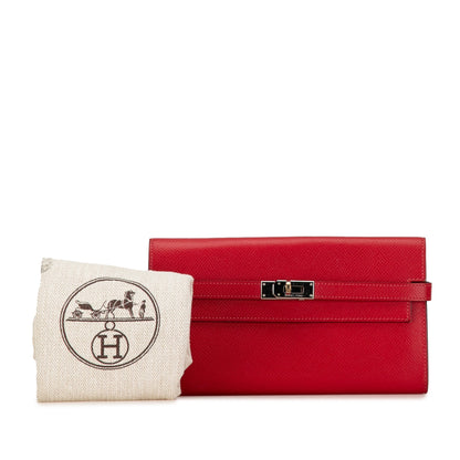 Hermes Epsom Classic Kelly Wallet Long Wallets