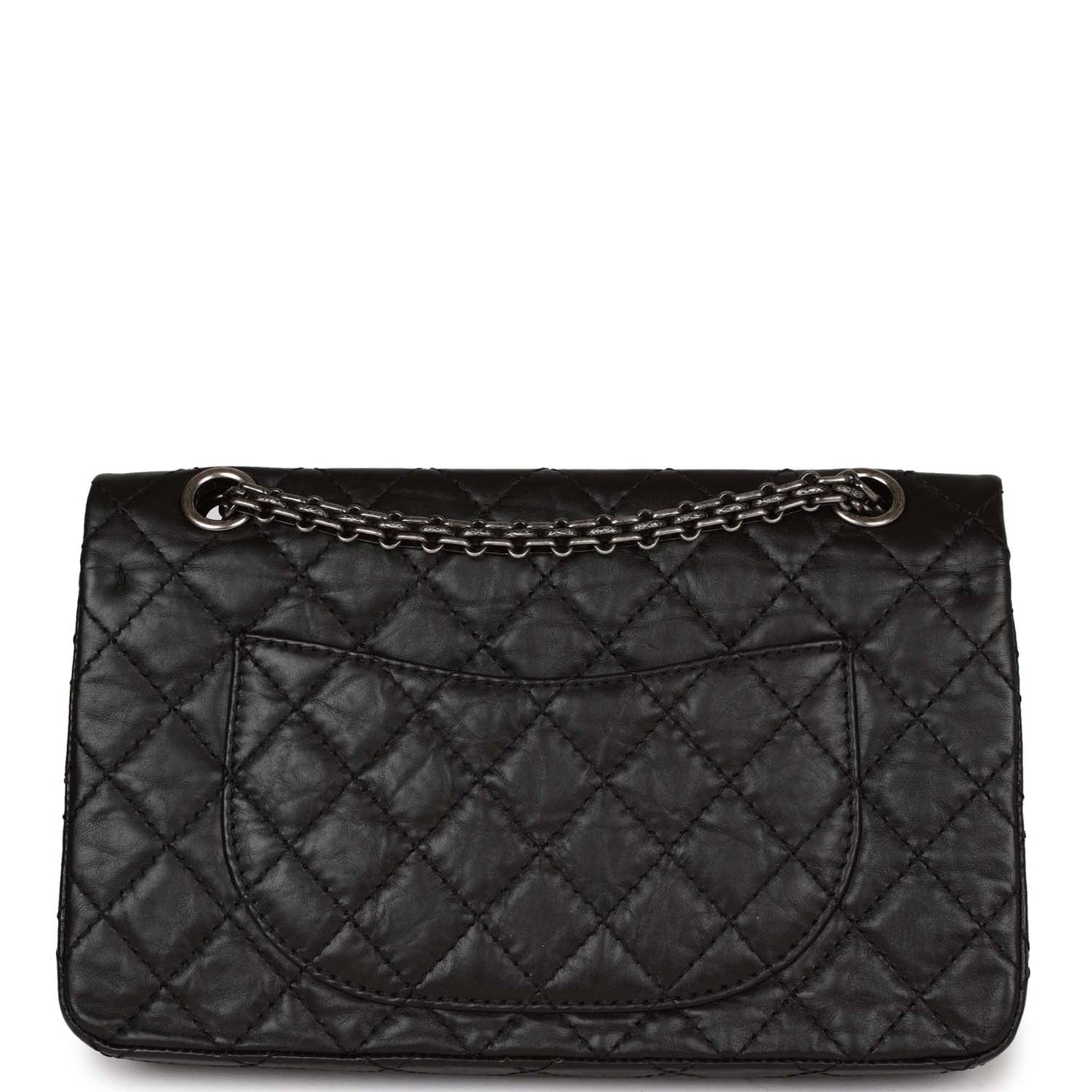 Chanel Lucky Charms Reissue 2.55 Flap Bag Black Aged Calfskin Ruthenium Hardware