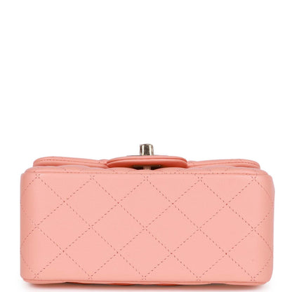 Chanel Mini Square Flap Pink Lambskin Light Gold Hardware