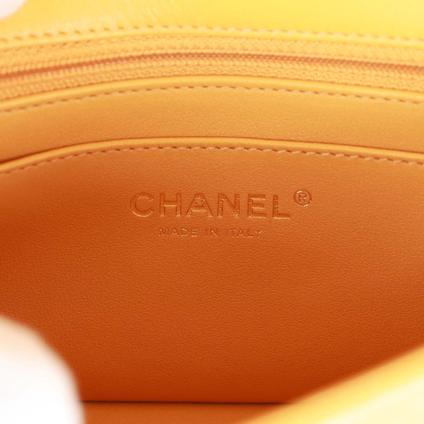 Chanel Mini Rectangular Flap with Jeweled Top Handle Yellow Lambskin Light Gold Hardware