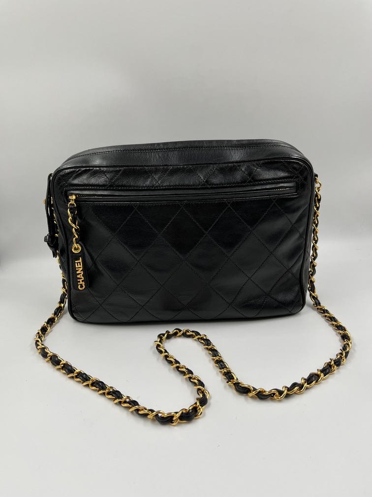 Vintage Chanel Black Shoulder Bag