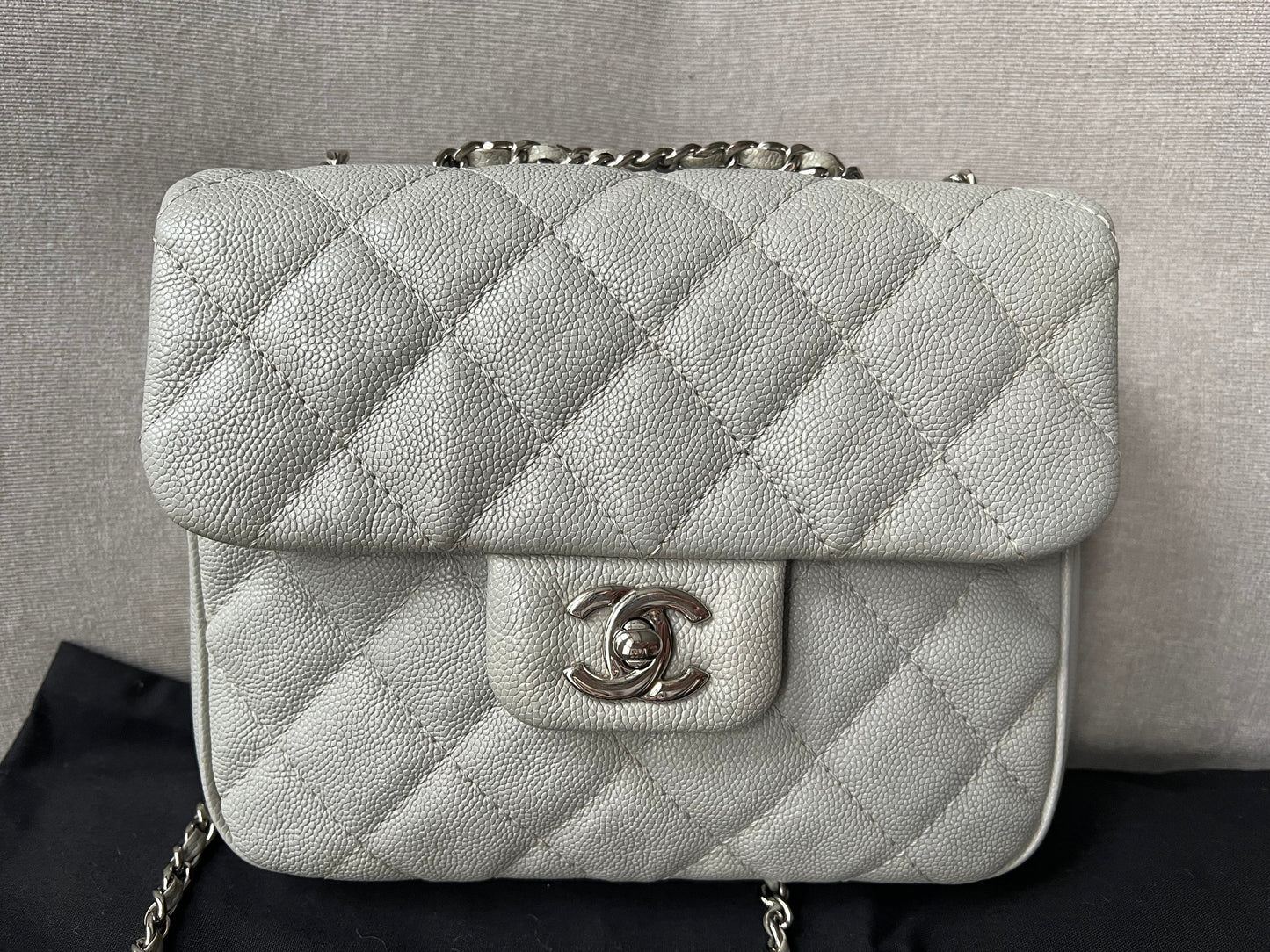 Chanel Grey Urban Mini Companion Flap