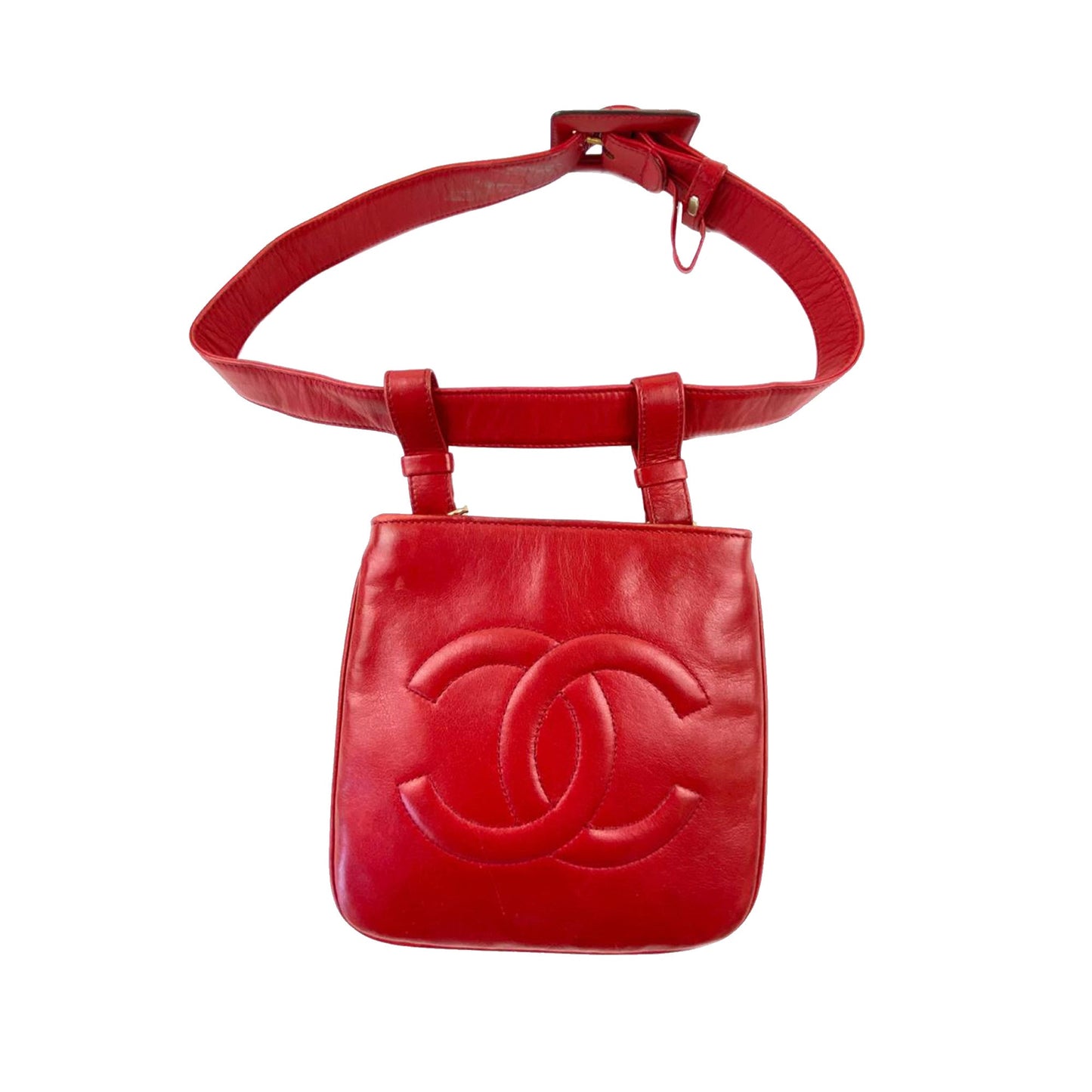 Chanel CC Belt Bag Red Caviar