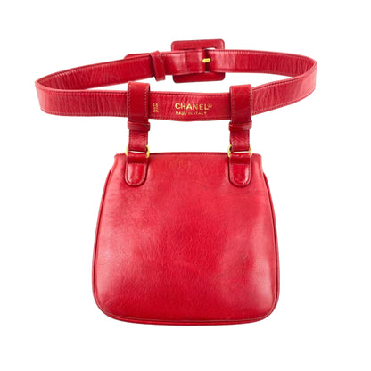 Chanel CC Belt Bag Red Caviar