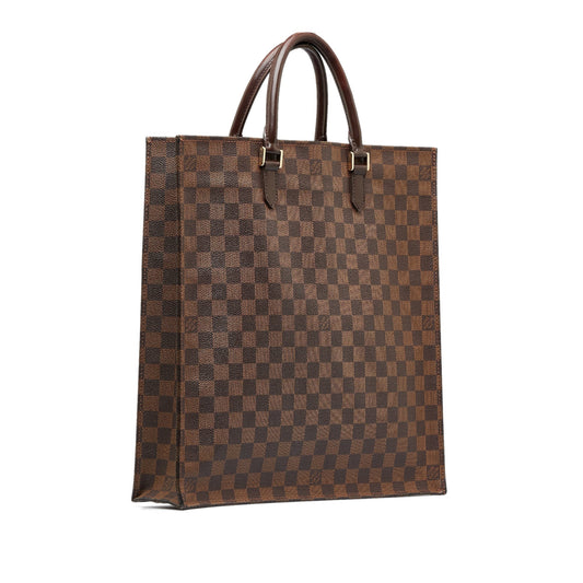 Louis Vuitton  Damier Ebene Sac Plat Tote Bag