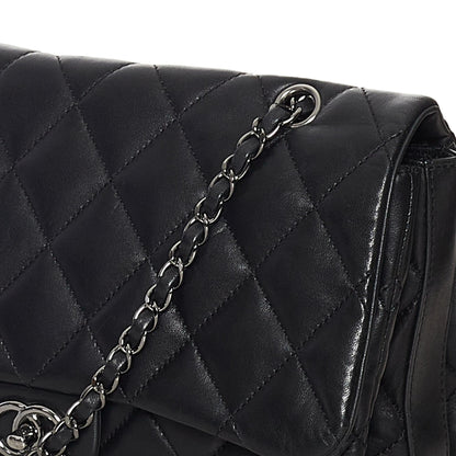 Chanel 3 Bag Lambskin Leather Flap Bag (SHG-36390)