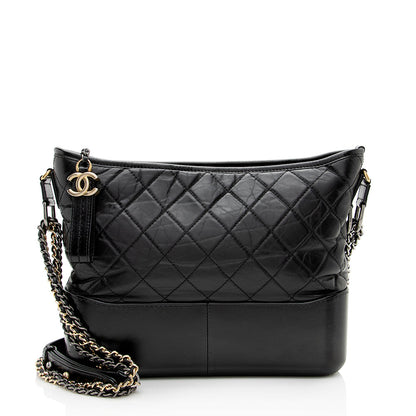 Chanel Aged Calfskin Gabrielle Medium Hobo (SHF-21059)