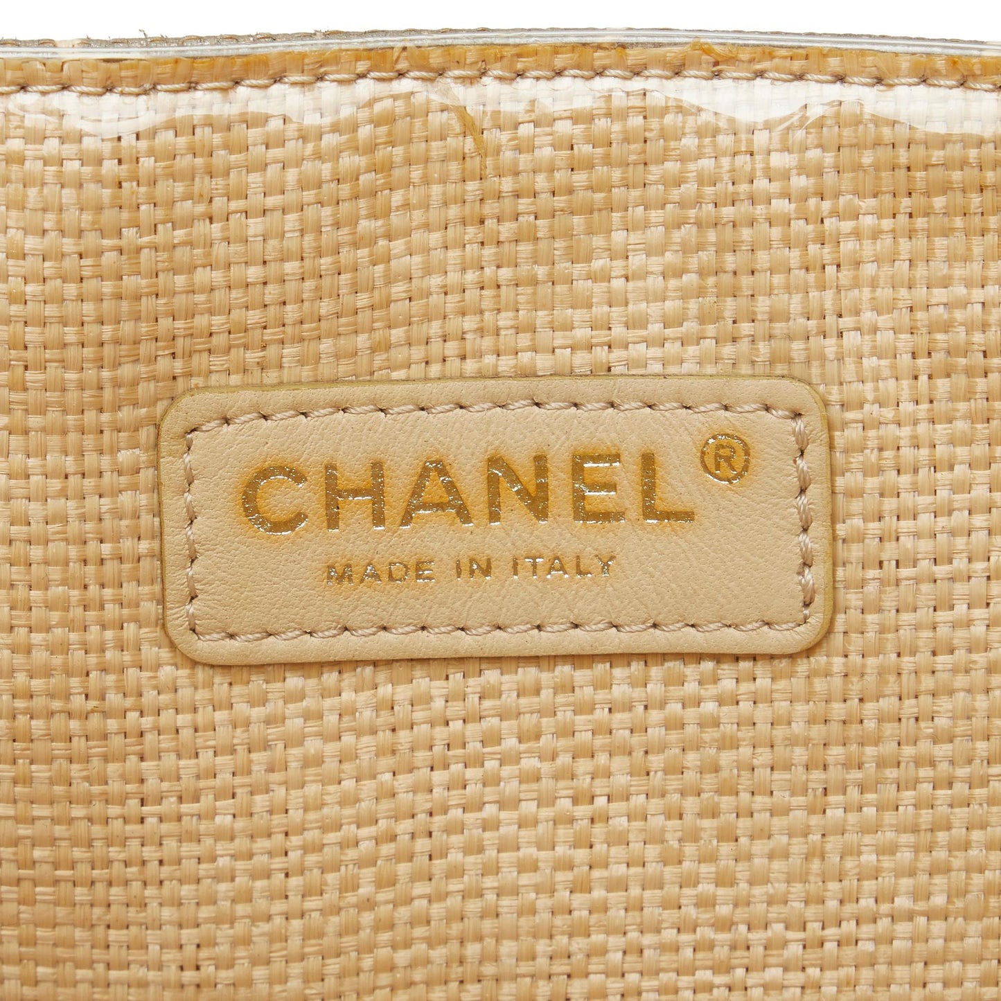 Chanel CC Camelila Rafia Tote Bag (SHG-ej4t2g)