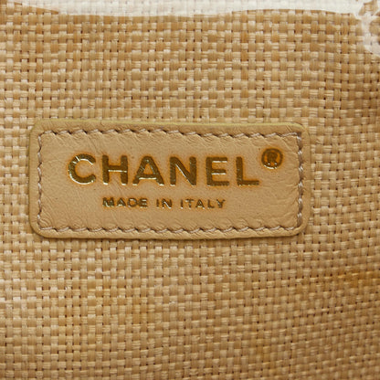 Chanel CC Camelila Rafia Tote Bag (SHG-B4yRL3)